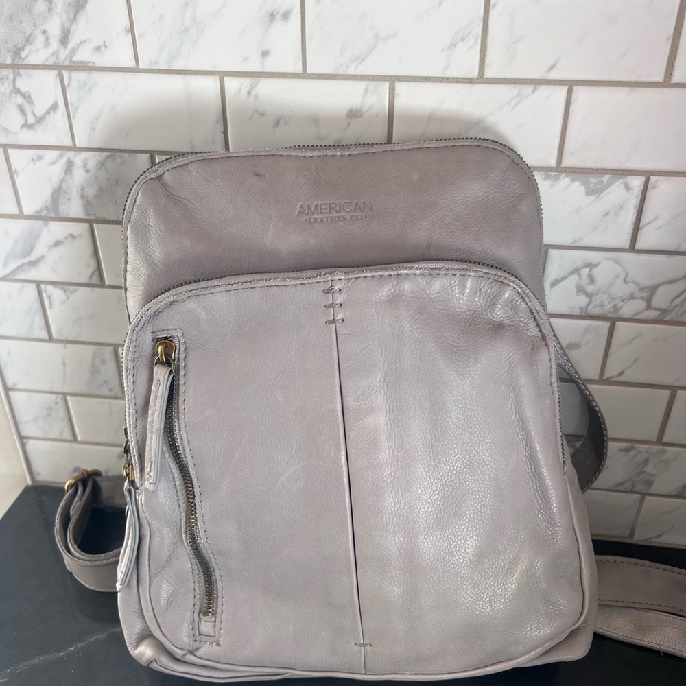 American Leather Co. Women's Gray Backpack